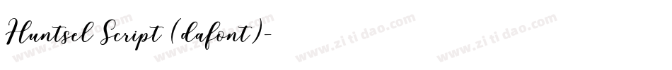 Huntsel Script (dafont)字体转换
